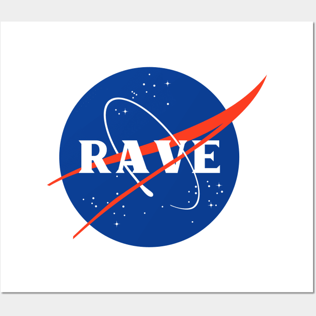 Rave NASA Logo Wall Art by Leksal